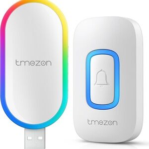 Wireless Doorbell Kit with USB Port, 1000Ft Range, 60 Melodies, 5 Volume Levels